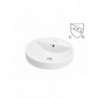 Barbade 18.5", lavabo en porcelaine