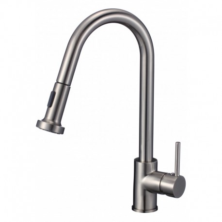 Vodos, brushed nickel kitchen faucet
