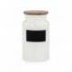 Large storage jar with chalk label