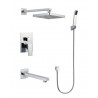 Ares, Robinet de bain et douche chrome poli