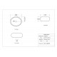 Malaku 16.5", Lavabo en porcelaine