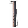 Mana, Matte black and bamboo shower column