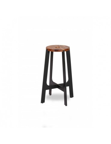 Banc en métal et acacia 42 cm