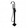 Demeter, mat black pedestal bath faucet