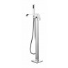 Demeter, polished chrome pedestal bath faucet