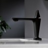 Ikou, robinet de lavabo noir mat