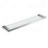 Glass shelf chrome 24"