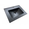 Nero, semi-recessed porcelain sink