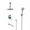 Kami, Polished chrome tub and shower faucet
