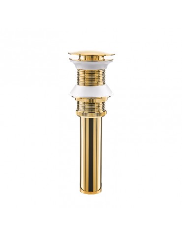 Drain for ceramic bassin, gold finish