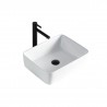 Volva, lavabo en porcelaine blanc