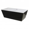 Bain autoportant 59″ noir et blanc – Roman