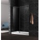 Ploutos noir 60" - porte de douche