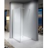 Italia 36", Douche en verre style Italienne chrome