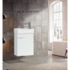 York 16 ''Glossy White, Floating vanity