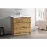 Freestanding vanity Kiev 35.5 '' Mo Oak