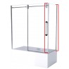 Apollon 32", verre latéral pour installation sur bain