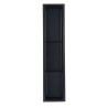 Niche de Douche 8*36, 3 sections noir mat