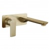 Hades, Brushed gold wall faucet