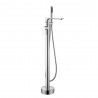 Percée, Brass Faucet with chrome finish for freestanding bathtubs