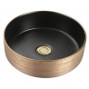 Epona 14", Round basin with gold and black finish