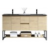 Freestanding Vanity Berlin 60" Vick Oak
