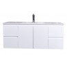 Florence 2 48” White, Floating vanity