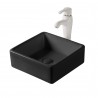 Sulawe, Matte black porcelain sink