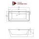 Roman, bain autoportant 59"