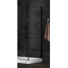 Lugus Black 32", Shower Glass Side Panel