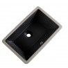 Boba noir mat, Lavabo en porcelaine sous plan