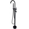 Kami, robinet de bain sur pied noir mat