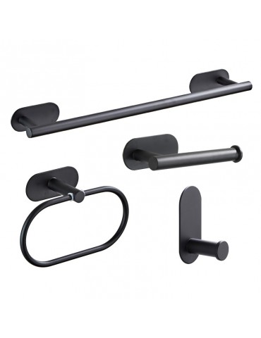 Rama, Set of 4 accessories mat black finish