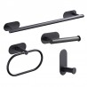 Rama, Set of 4 accessories mat black finish