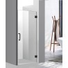 Napoléon 36'', Matte black pivot shower door