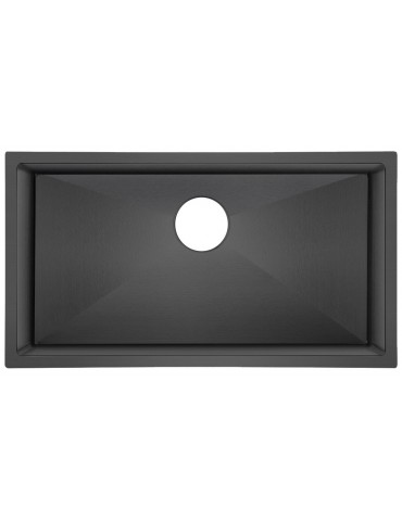 Galaxie, évier de cuisine noir Anthracite 32''