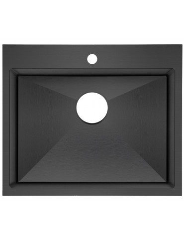 Galaxie, évier de cuisine noir Anthracite 24''