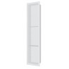 Shower Niche 8*36, Matte White, 3 Sections