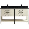 Vali 60" Beige antique, bois massif