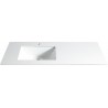 Berlin 48", White marble vanity countertop