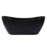 Nezha 67“ Noir Mat, Baignoire Autoportante
