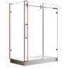 Apo75 32", Side Panel shower Glass 75" height