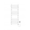 Chauffe-serviettes électrique mural blanc mat – Nix