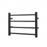 Wall-Mounted Matte Black Electric Towel Warmer – HEAT-X