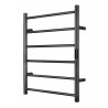 Wall-Mounted Matte Black Electric Towel Warmer – EZ-HEAT