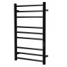 Wall-Mounted Matte Black Electric Towel Warmer – HEAT-X