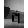 Banc de douche noir en istone
