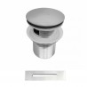 Brushed bathtub drain with overflow