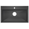 Galaxie, évier de cuisine noir Anthracite 30''