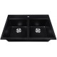 Granito, dual mout kitchen sink of 33"